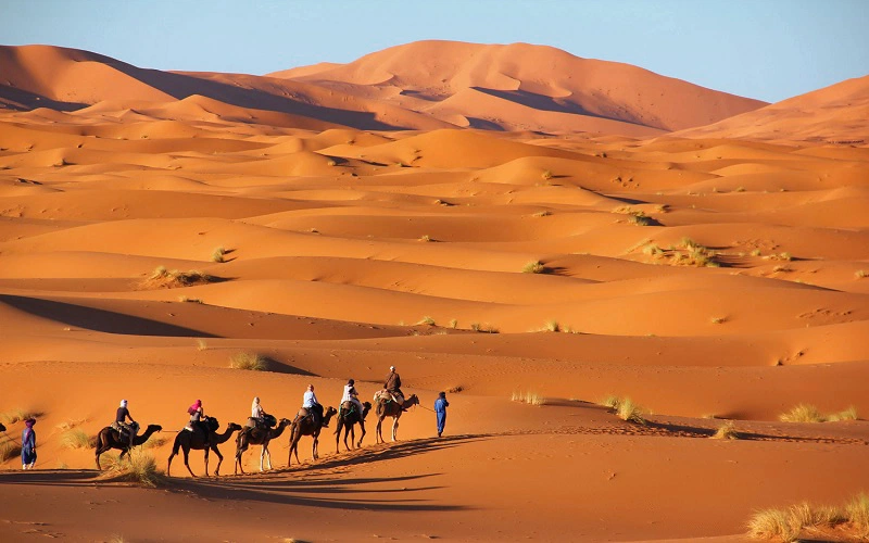 3 day tour Ouarzazate to Merzouga crossing the golden Erg Chebbi dunes